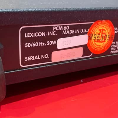 Lexicon PCM 60 Reverb Single Rack Space Programs of The Iconic Lexicon 224X image 6
