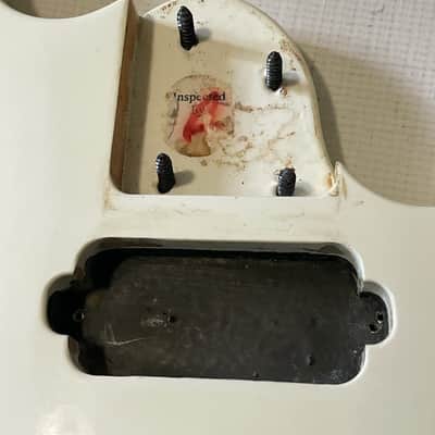 2000's Indonesia Ibanez S7320 7 String White Guitar Body ZR Tremolo Ready image 11