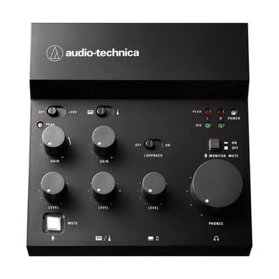 Audio-Technica AT-UMX3 Livestreaming USB Audio Mixer (Black) image 1