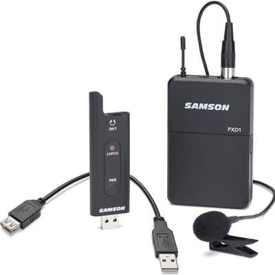 Samson XPD2B LM8 USB Digital Wireless Lavalier Microphone System image 2
