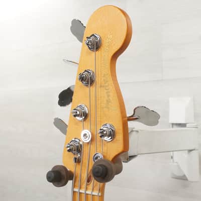Used Fender American Ultra II Jazz Bass V Bass Guitar White image 8