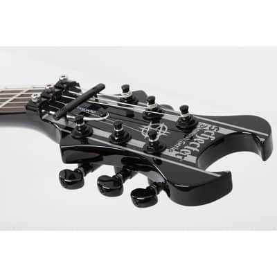Schecter Synyster Gates Standard Signature Guitar - Gloss Black with Silver Pinstripes image 14