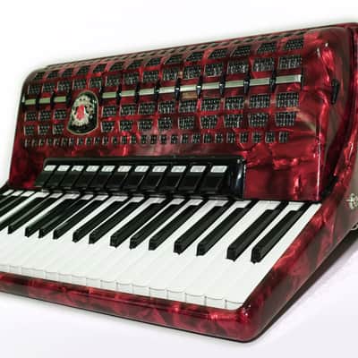 Royal Standard Full Size Piano Accordion 120 Bass made in Germany, Concert Akkordeon for Adults, New Straps and Soft Bag for Gift, 2666 image 9