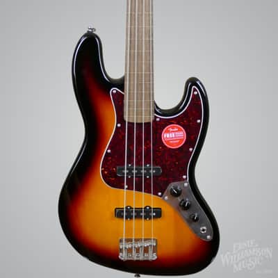 Squier Classic Vibe '60s Jazz Bass Fretless, Laurel Fingerboard, 3-Color Sunburst image 1