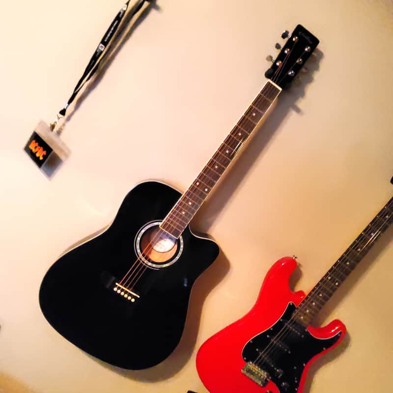 🎸Acoustic Guitar Black +Soft Case/Gig Bag +Tuner +Strap +Picks!🎸 image 1