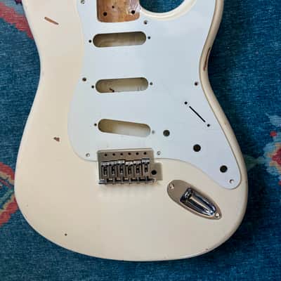 Unknown Stratocaster body cream white image 10