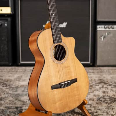 Taylor 112ce-N Nylon Grand Concert Acoustic/Electric Guitar with Gig Bag image 15