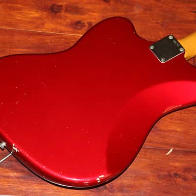 1964 Fender Jaguar  Candy Apple Red (FEE1182) image 5