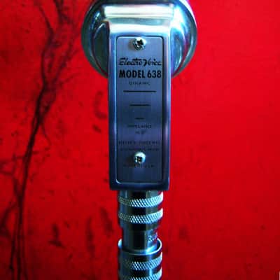 Vintage 1950's Electro-Voice 638 Omnidirectional Dynamic Microphone Hi Z harp mic w cable adapter 606 606 636 641 image 9