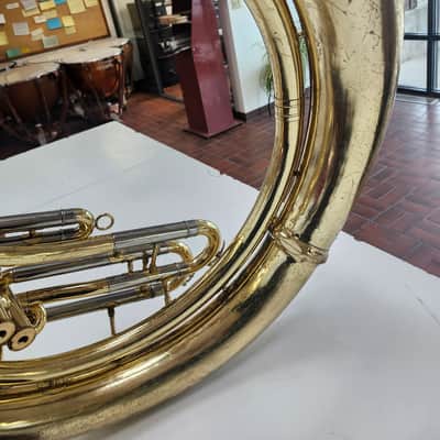 Very Good Used Yamaha YSH-411 Brass Sousaphone with Case and Mouthpiece image 18
