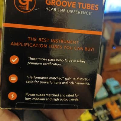 Groove Tubes GT-EL84S Medium Matched Power Tubes Duet 2010s - Clear image 4