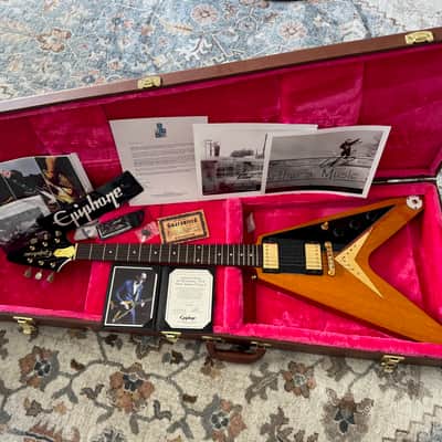 NEW NEVER PLAYED 2017 EPIPHONE JOE BONAMASSA "AMOS" '58 FLYING V W/ALL CASE CANDY image 1
