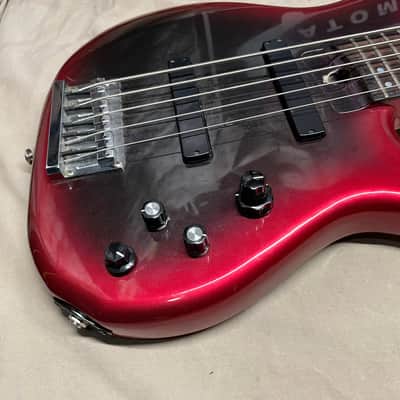 Heartfield DR Series DR-5 5-string Bass Aguilar Preamp MIJ Made In Japan Red/Black image 6