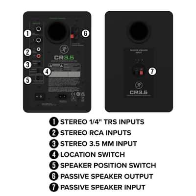 Mackie CR3.5BT 3.5-inch Powered Bluetooth Studio Monitors image 6