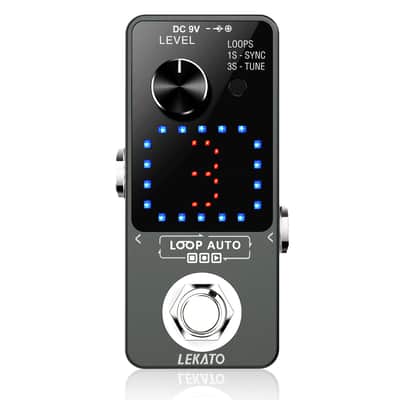 LEKATO Looper Guitar Effect Pedal 18 Mins 3 Slot Wave Loop Record with US Plug image 7