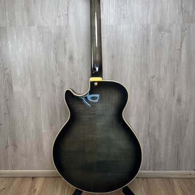 D'Angelico Excel EX-SS Semi-Hollow with Stop-Bar Tailpiece, Gold Hardware 2010s - Grey Black image 4