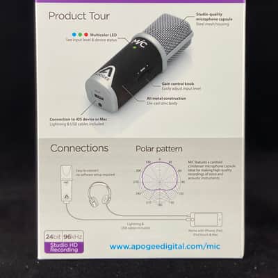 Apogee MiC 96K Professional microphone upgrade version for iPhone/iPad/Mac &WINS image 8
