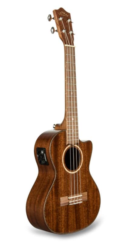 Lanikai MAS-CET Tenor All Solid Mahogany Acoustic/Electric Ukulele & Gig Bag image 1