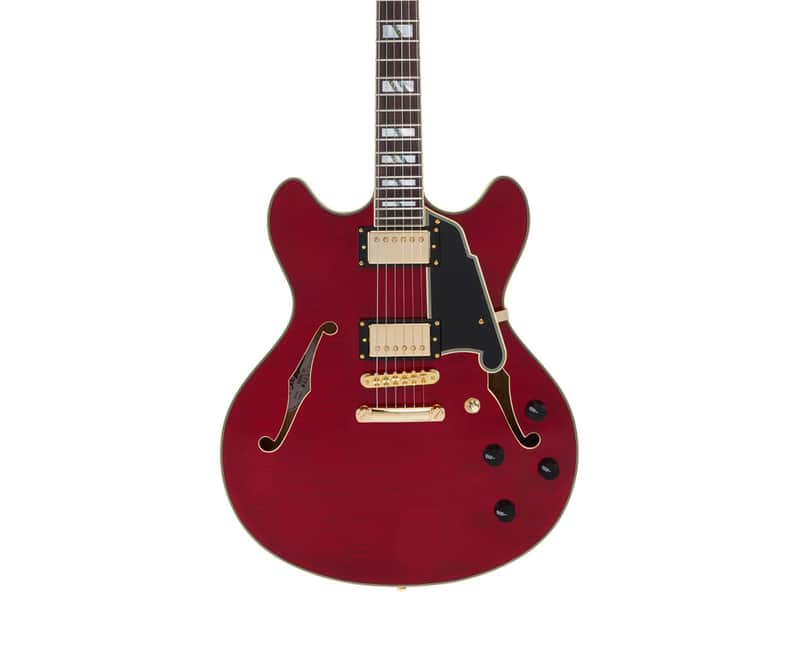 D'angelico Excel DC w/ Stop-Bar Tailpiece - Trans Cherry - B-Stock image 1