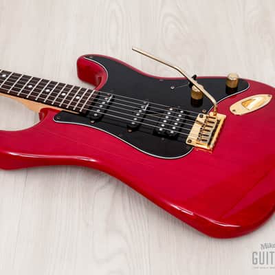 1991 Charvel by Jackson CST-060-SSH Superstrat S-Style See-Through Red w/ Case, Japan image 9