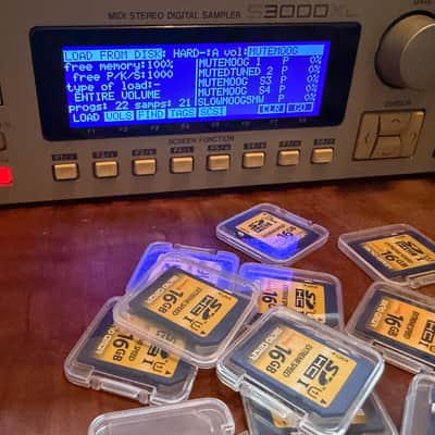 Akai S3000XL MIDI Stereo Digital Sampler w 32MB RAM, New ZuluSCSI w USB-C, 10x 16GB SD cards, Analog & Digital synth/drum libraries, Brand New LCD Display, New Universal PSU, - CLEAN (1996) image 6