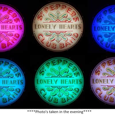 Beatles, Sgt Pepper Display Bass Drum w/ LED Internal Lighting + Remote Control image 9