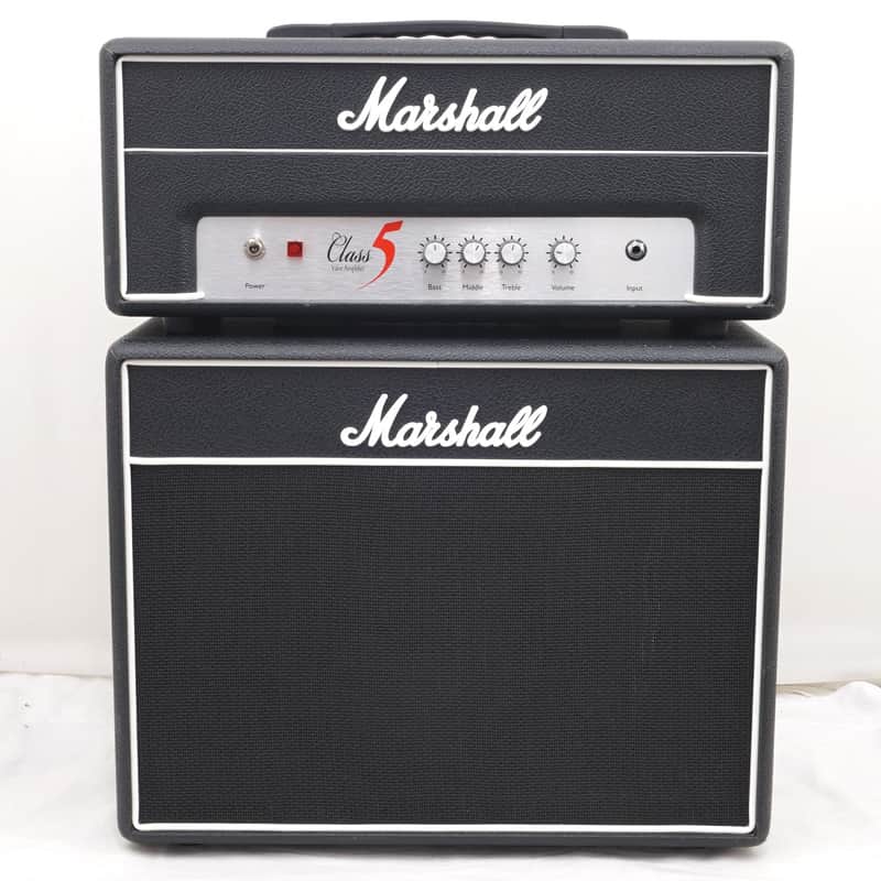 Marshall Class 5 C5-H Head (Silver-Faced) & C110 Speaker Cabinet image 1