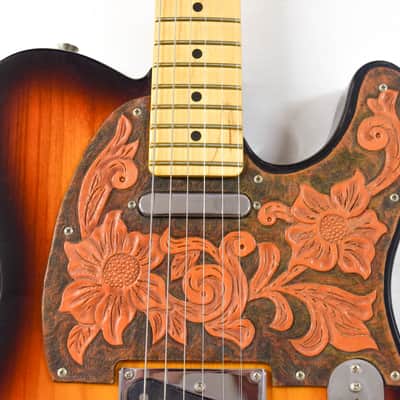 Fender American Professional Telecaster - Custom Leather Pickguard - 2-Color Sunburst image 2