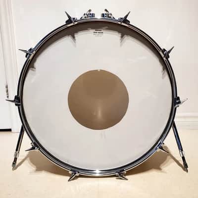 VTG 1970 PEARL 22"x14" Gold Satin "Phenolic" Bass Drum 10 Lug - A+ Ultra Clean image 10