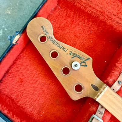 FRETLESS Fender Precision bass neck c 1970 - Maple 4 bolt original vintage USA P image 2