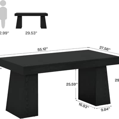 55" Executive Music Producer Desk – Black Minimalist Studio Workstation for Home Studios & Creative Professionals image 2