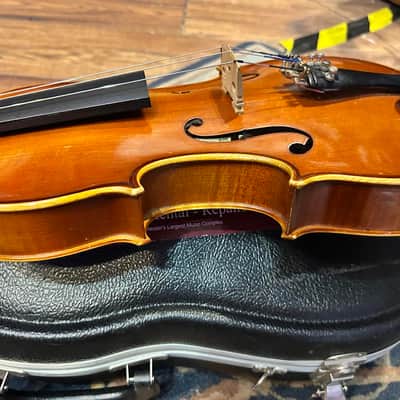 4/4 Violin A. R. Seidel Mittenwald Obb. Handmade Copy of Antonius Stradivarius- Made in 7/83 East Germany - Model V131G Registration No.H4441 image 6