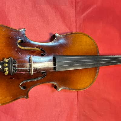 Vintage 4/4 Adult sized violin Early 1920s - Original finish - Copy of Antonio Stradivarius image 2