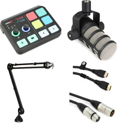 Rode Streamer X Audio Interface and Video Capture Card with PodMic Dynamic Broadcast Microphone Bundle image 4