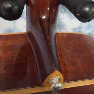 Vintage 1981 Japan Hand Made Alvarez Model 5017 Dreadnought Solid Spruce Top X-Braced New Strings Pro Setup Newer Gigbag image 12