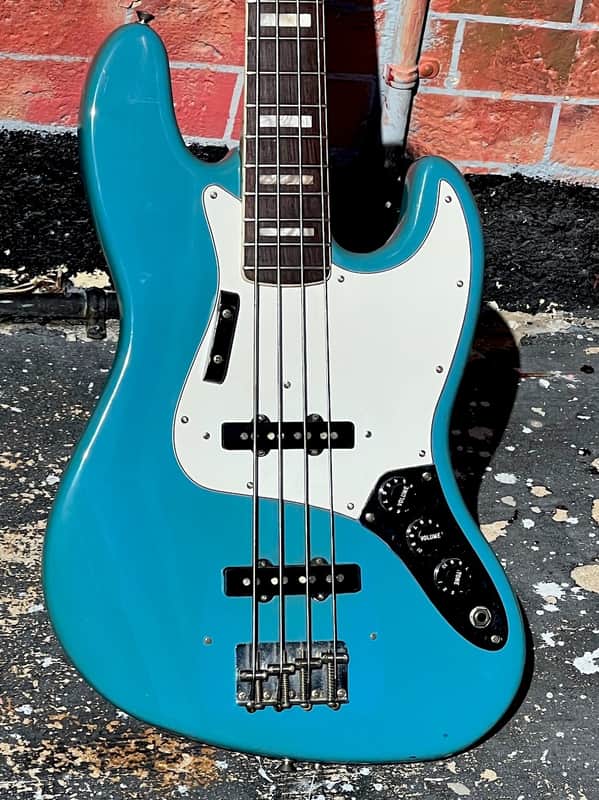 Fender Jazz Bass 1980 - 1-off original Maui Blue International Color ultra clean & cool. image 1