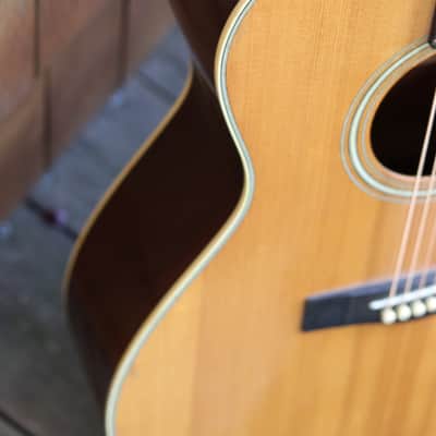 Yamaha sj-180 acoustic guitar - natural image 4