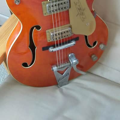 1960 Gretsch 6120 Chet Atkins Hollow Body Orange. Vintage image 25