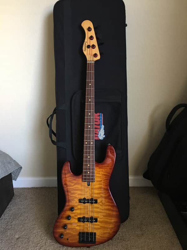 Sadowsky NYC 21 Fret Left Handed 2001 Quilted Maple Tobacco Burst image 1