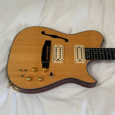 Carvin AE-185 Acoustic/Electric "Hybrid" Semi-Hollow Body - Spruce Top - Made in USA - Free Pro Setup image 2