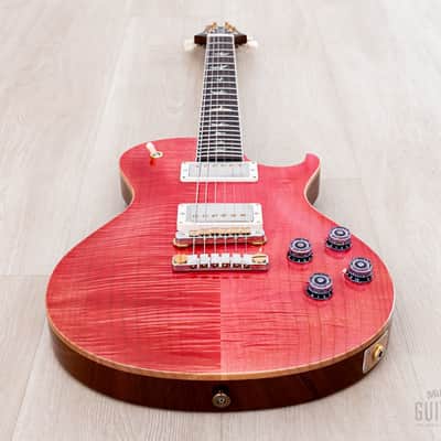 2023 Paul Reed Smith Wood Library McCarty 594 Singlecut 10 Top Bonnie Pink w/ Brazilian Board, Case & Tags image 9