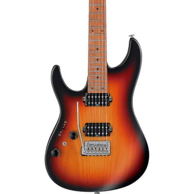 Ibanez AZ2402L TFF Prestige Left Handed Electric Guitar. Tri Fade Burst Flat with Case image 1