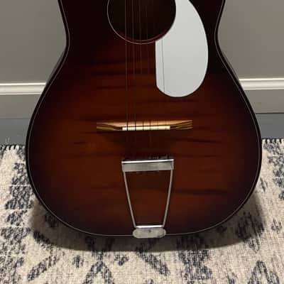 Lindell Vintage Parlor Acoustic Guitar 1960’s - Honey Burst image 2