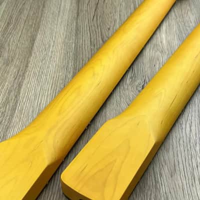 Jaguar Style Guitar Neck with Rosewood Fingerboard, 21 Frets, Aged Yellow image 6