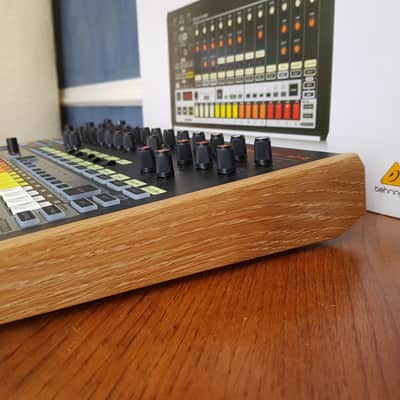 Solid Oak replacement end cheeks for the Behringer RD8, RD9 & LM Drum Drum Machine image 6