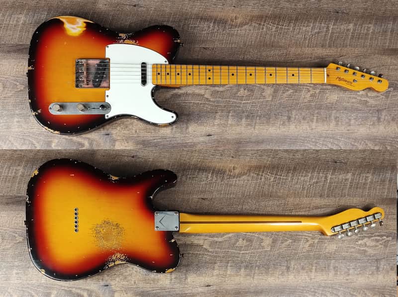 MyDream Partcaster Custom Built - Relic'Art Sunburst Asyllum image 1