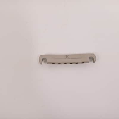 Rare Kluson Aluminum Wraparound Bridge Lightweight Brushed Finish – Late 1990s–Early 2010s Gibson Les Paul Custom Standard Tailpiece Stop Bar image 5