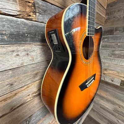 Washburn EA15ITB Festival Series Mini Jumbo with Electronics 2010s - Ice Tea Burst image 3