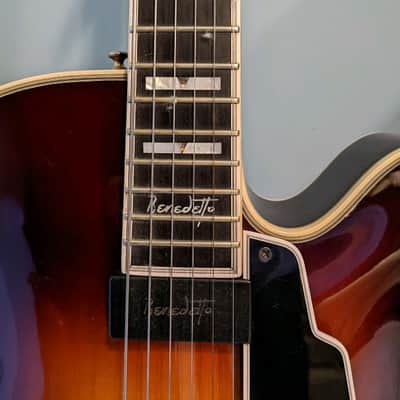 Stunning 2000 Guild/Benedetto Artist Award Signature Model Antique Burst Mint! YouTube video below Recently had a professional setup. image 7
