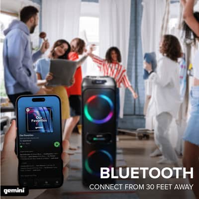 Gemini Sound GHK-2800 Bluetooth Speaker System with Led Party Lighting image 5